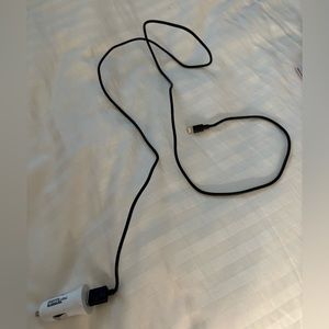 Car port charger included with iphone charger usb to lightning